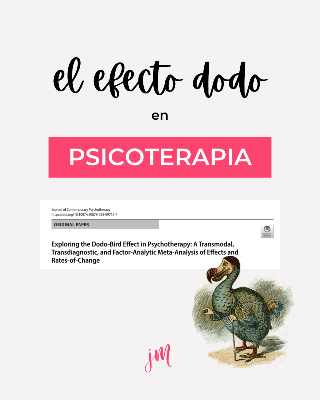 EL EFECTO DODO EN&nbsp;PSICOTERAPIA